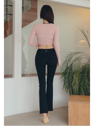 Friday's Vibes Flower String Ribbed Top (3色)